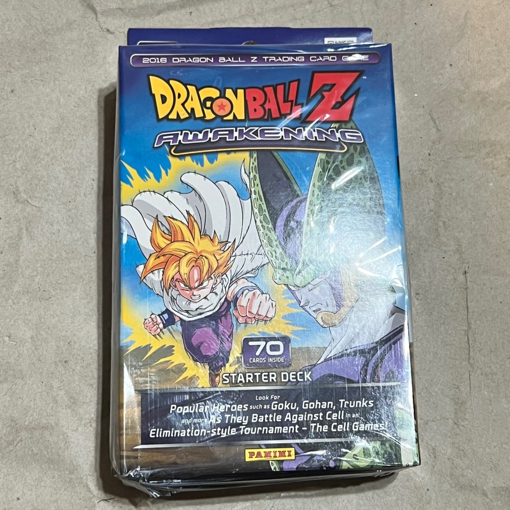 Panini 70ct Starter Deck Blue Dragon Ball Z Awakening Sealed 2016 Gohan Cell